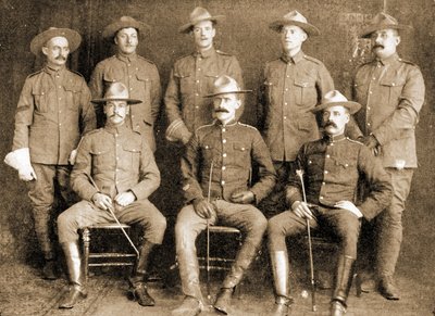 A group of volunteers in the North West Mounted Police, Montreal, Canada by William Notman